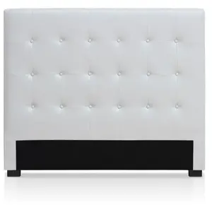 MENZZO Tête de lit Luxor 140cm Blanc pas cher