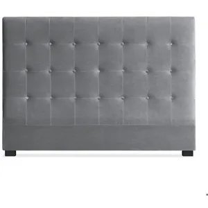 MENZZO Tête de lit Luxor 160cm Velours Argent pas cher