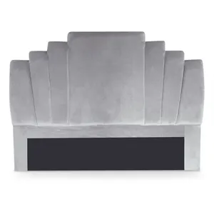 MENZZO Tête de lit Arena 160 cm Velours Argent pas cher