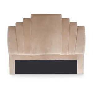 MENZZO Tête de lit Arena 140 cm Velours Taupe pas cher
