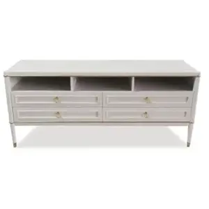 Meuble Tv 4 Tiroirs "marinela" 150cm Naturel - Paris Prix Beige pas cher