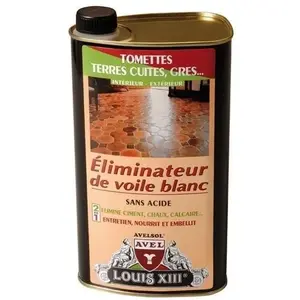 Décapant éliminateur voile blanc sols - AVEL - 1L - Intérieur/Extérieur - Tomettes/Terres cuites pas cher