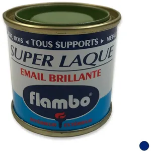 AVEL Peinture Super Laque Brillante FLAMBO, 50 ml BLEU ROI pas cher