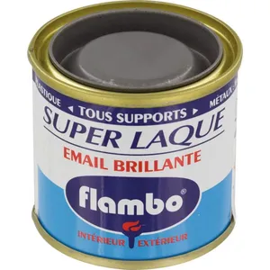 Avel - Peinture Super Laque Brillante flambo, 50 ml gris moyen pas cher
