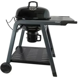 Barbecue Charbon - Cook In Garden - Tonino 60 - Ø54,5cm - Acier Noir - Capot avec Thermomètre pas cher