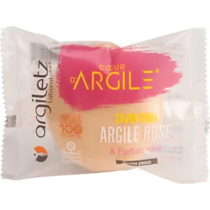 Argiletz Savon Naturel Apaisant Argile Rose Parfum Rose 100g pas cher