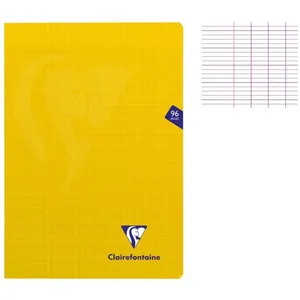 Cahier de 96 pages Seyès Clairefontaine Mimesys 21 x 29,7 cm Jaune pas cher