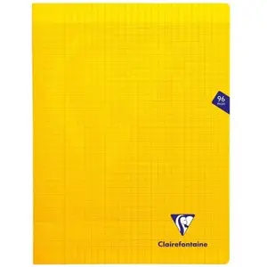 Cahier de 96 pages Seyès Clairefontaine Mimesys 24 x 32 cm Jaune pas cher