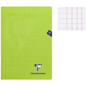 Cahier de 96 pages Seyès Clairefontaine Mimesys 21 x 29,7 cm Vert pas cher