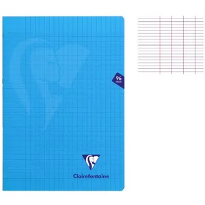 Cahier - CLAIREFONTAINE - MIMESYS - 96 pages - 90g - Seyès - Bleu pas cher