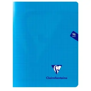 Cahier de 96 pages Seyès Clairefontaine Mimesys 17 x 22 cm Bleu pas cher