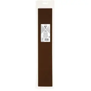 Clairefontaine crepepapier, (B)500 mm x (L)2,5 m, chocoladebruin pas cher