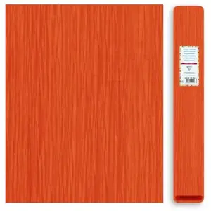 Clairefontaine Rouleau de papier crépon - Non spécifié - 250x050m - Couleur orange - 75% de crépon - Mixte pas cher
