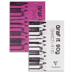Bloc de croquis Clairefontaine Graf It A5, 80 pages microperforées pas cher