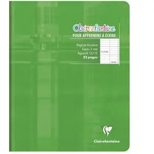 Clairefontaine Cahier d'apprentisage de l'écriture 17x22 32 pa pas cher
