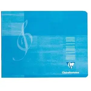 Merkloos / Sans marque Cahier piqué Musique format à L'italienne 22x17cm 48 pages pas cher