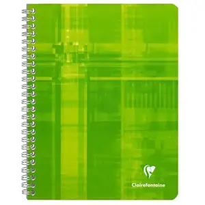 Clairefontaine Cahier à Spirales Vert 17x22 224 pages Q.5x5 pas cher