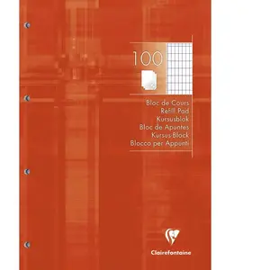 Clairefontaine Bloc de cours 210 x 297 mm 200 pages 4/8 Matris pas cher