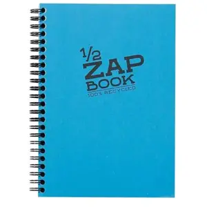 Bloc 1/2 Clairefontaine Zap Book A5, 160 pages unies pas cher
