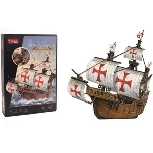 EXPLORA - Bateau Santa Maria - Puzzles 3D - 540032-204 Pièces - Niveau... pas cher