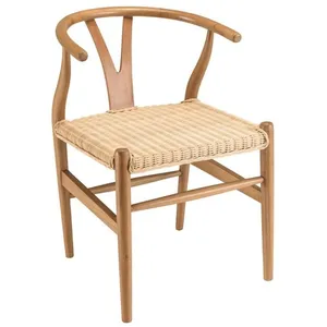 MACABANE WILL - Chaise en bois de mahogany, dossier arrondi et assise ...Vendu parcdiscount