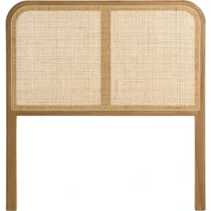 MACABANE AMY - Tête de lit en bois de mindi et rotin naturel pour lits 80/90cm AMY pas cher
