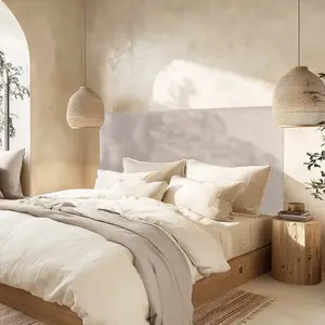 MACABANE ARTHUR - Tête de lit rembourrée pour lits 140/160cm couleur grise pas cher