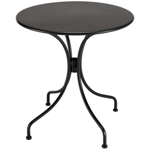 MACABANE VIANNEY - Table de jardin ronde 2 personnes 70x70cm pas cher