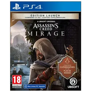 Ubisoft Jeu PS4 - Assassin's Creed Mirage Edition Launch - Action - PEGI 7+ - Basim - Bagdad IXe siècle pas cher