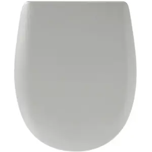 Abattant WC - OLFA - Gris Perle - 36x46 cm - Déclipsable - Bois réticuléVendu parrakuten