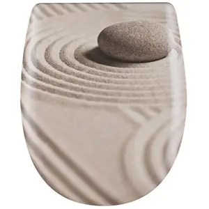 Abattant WC - OLFA - Easy Clip - Beige - Descente assistée - Déclipsable 38x49.5 cmVendu parrakuten