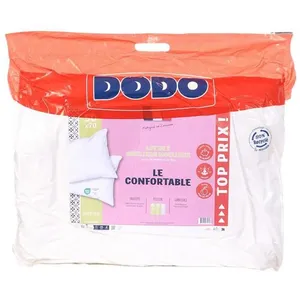 X2 Oreillers Blanc Dodo Moelleux confort 50x70 pas cher