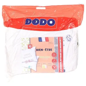 X2 Oreillers Blanc Dodo Moelleux  50x70CM pas cher