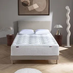 Ensemble matelas et sommier - DODO - LE VERITABLE - 140 x 190 cm - Mi-ferme - Tissu Stretch 100% recycléVendu parcdiscount