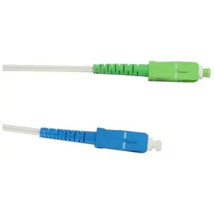 Câble fibre optique Lineaire pour Freebox 5 m Blanc pas cher