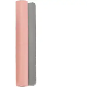 WE Tapis de Souris XXL en PU réversible, Rose et Gris. pas cher
