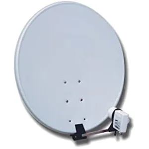 SANS Antenne Parabole Satellite - D2 DIFFUSION - Ø 80 cm - Acier - LNB Universel - Blanche pas cher