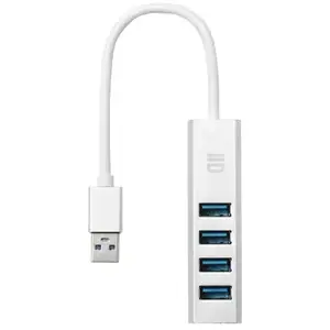 Hub USB D2 Diffusion 4 x SuperSpeed USB 3.0 Blanc pas cher