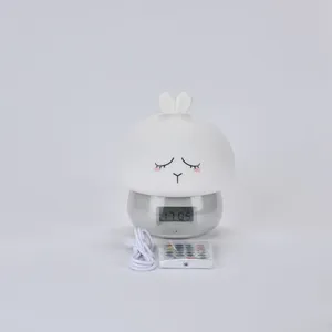 Réveil enfant lapin WE - WEKREVLAPIN Blanc - 7 couleurs - Enregistreme... pas cher