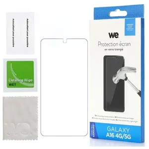 Protection d'écran - WE - SAMSUNG A16 5G - Verre trempé 9H - Résistant aux impacts - 0.3 mm pas cher