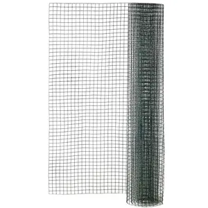 Grillage carré plastifié IDEAL GARDEN 19mm 1x3m vert pas cher