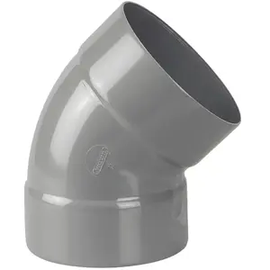 Coude PVC double Femelle 45° D125 - WAVIN - 3026063 pas cher