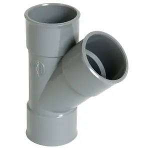Nicoll TE PVC 45° FEMELLE/FEMELLE DIAMETRE 40MM - NICOLL - 5 PIECES pas cher