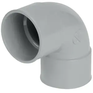 Coude PVC évacuation NICOLL - D.32 - FF 87°30 - Femelle/Femelle - PVC pas cher