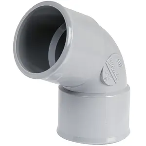 Raccord PVC gris coudé 67°30 - NICOLL - Ø 100 mm - Double emboîtureVendu parcdiscount