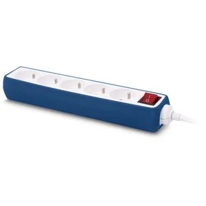 Multiprise ESSENTIELB Silicone Bleu 5 Prises - 16A pas cher