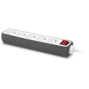 Multiprise ESSENTIELB Silicone Gris 5 X 16A avec interrupteur pas cher