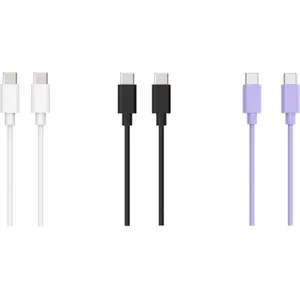 Câble USB C ESSENTIELB pack de 3 cables USB-C 1M blanc pas cher