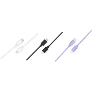 Câble Lightning ESSENTIELB pack de 3 cAbles USB-C 1m blanc pas cher