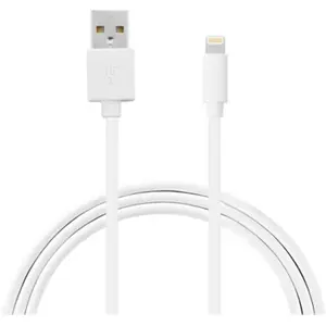 Câble Lightning ESSENTIELB vers USB 2m blanc certifié Apple pas cher